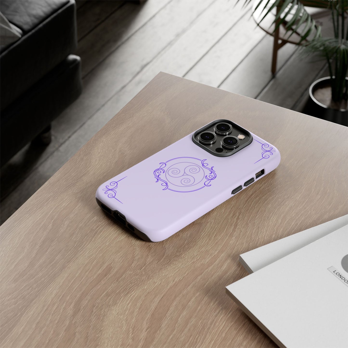 Tough Phone Cases - Purple Elegance for Multiple Models