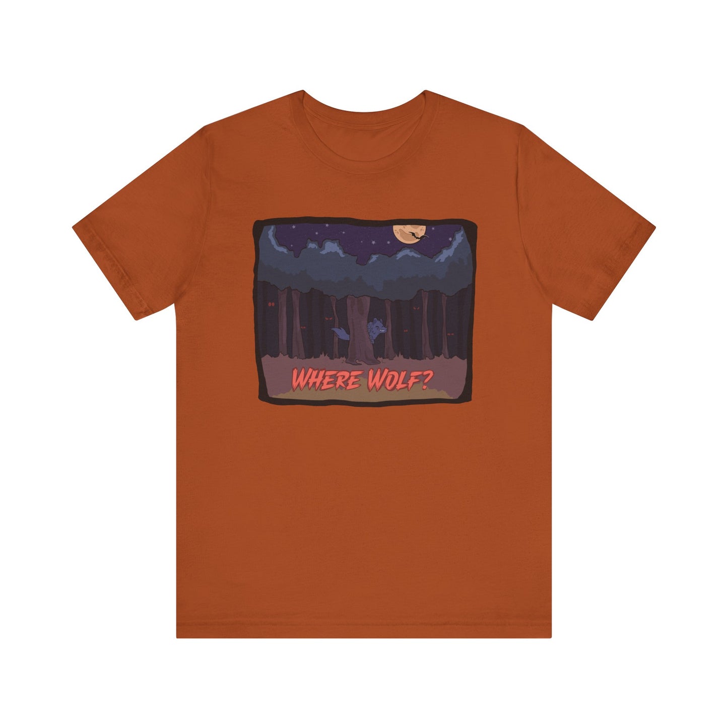 Adult Halloween Where Wolf Unisex T-shirt