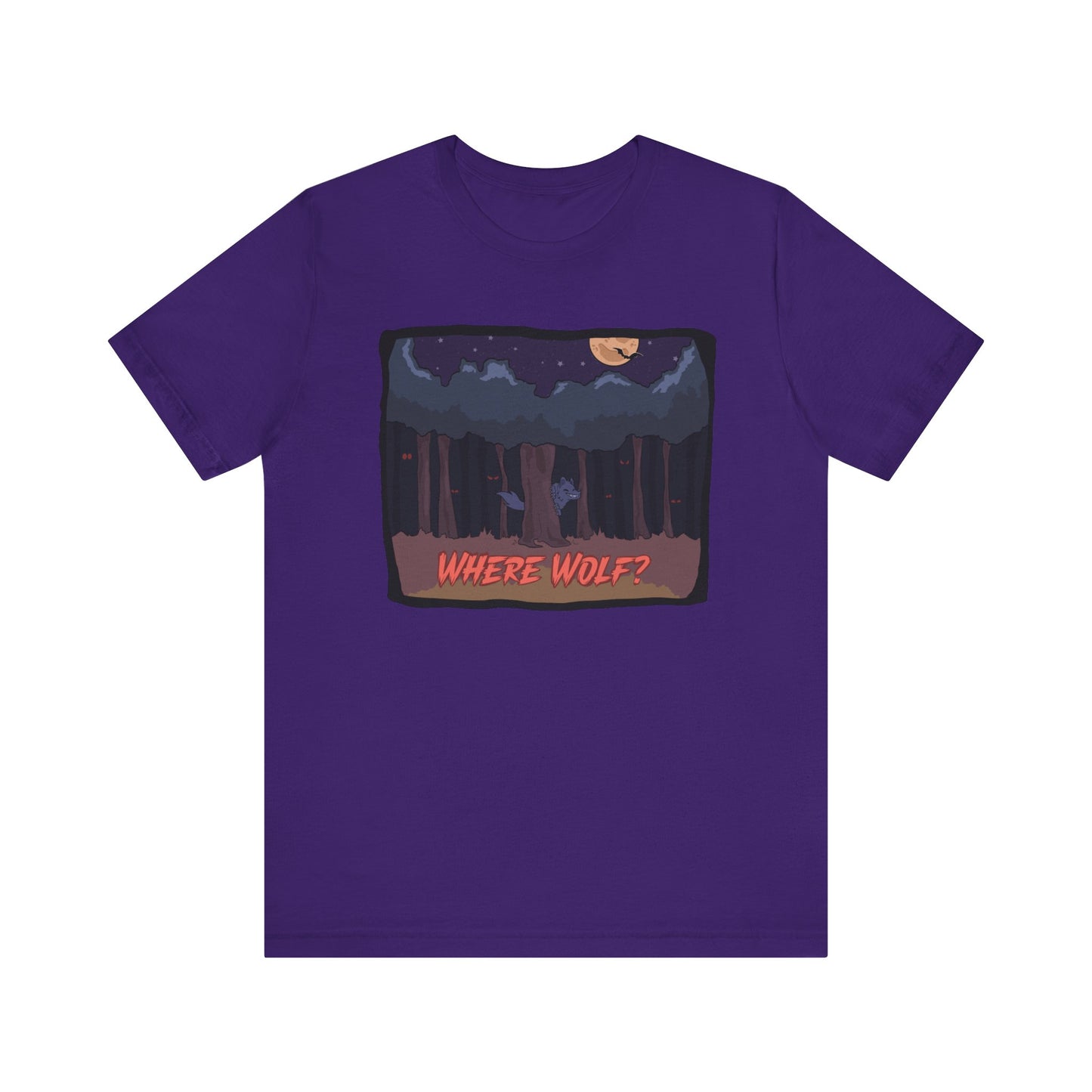 Adult Halloween Where Wolf Unisex T-shirt
