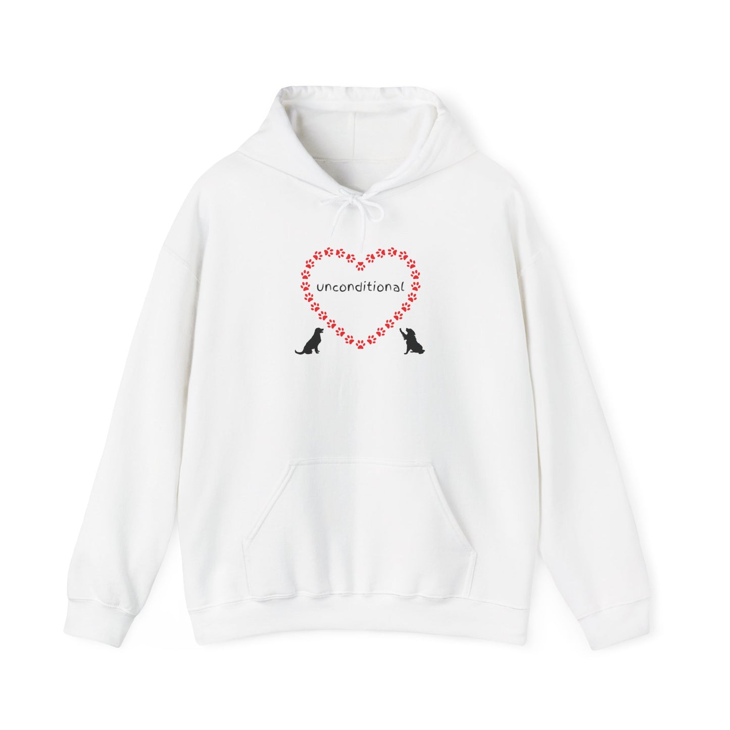 Unconditional Love Paw Print Unisex Hoodie