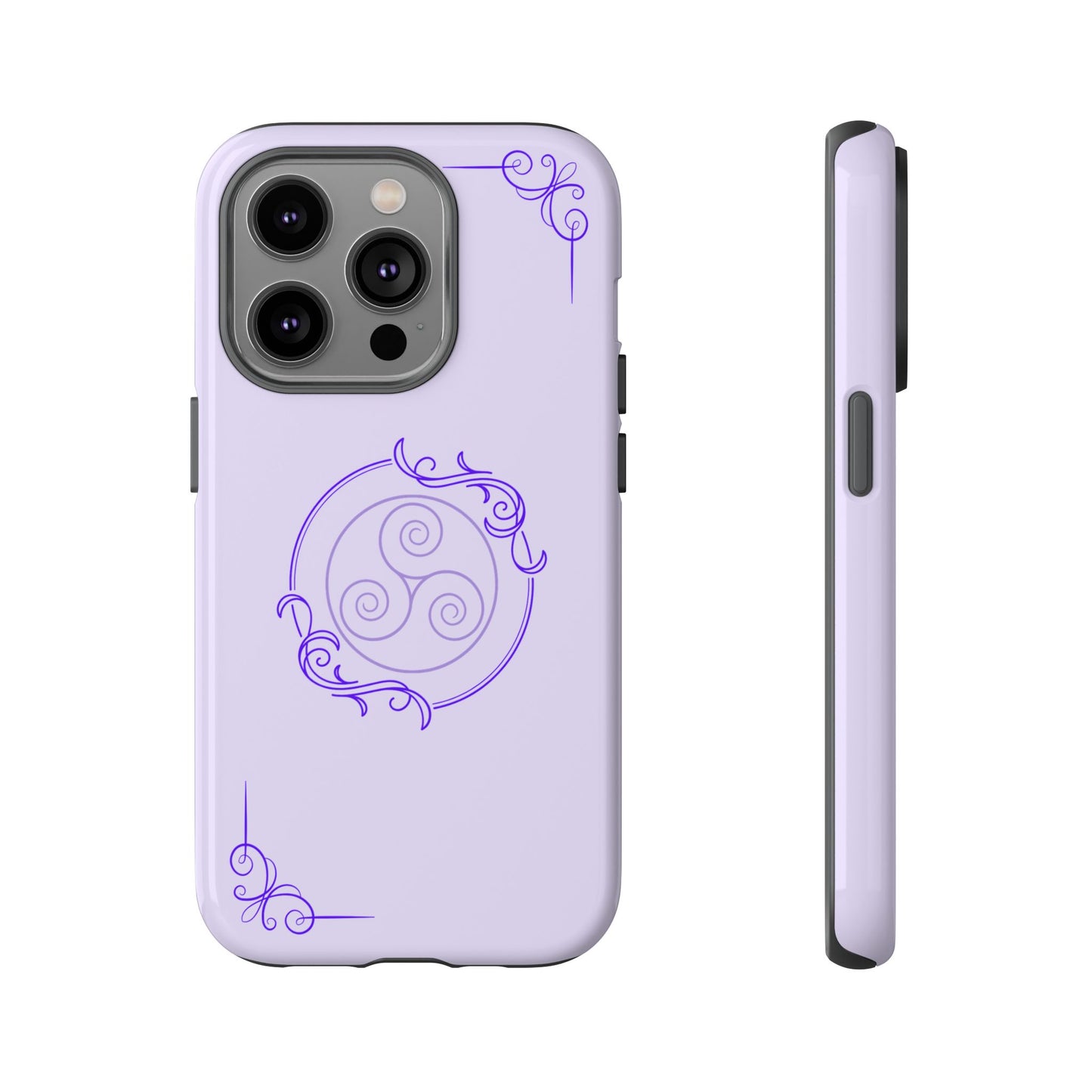 Tough Phone Cases - Purple Elegance for Multiple Models
