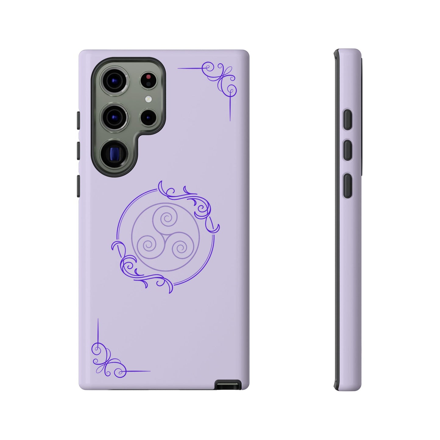 Tough Phone Cases - Purple Elegance for Multiple Models