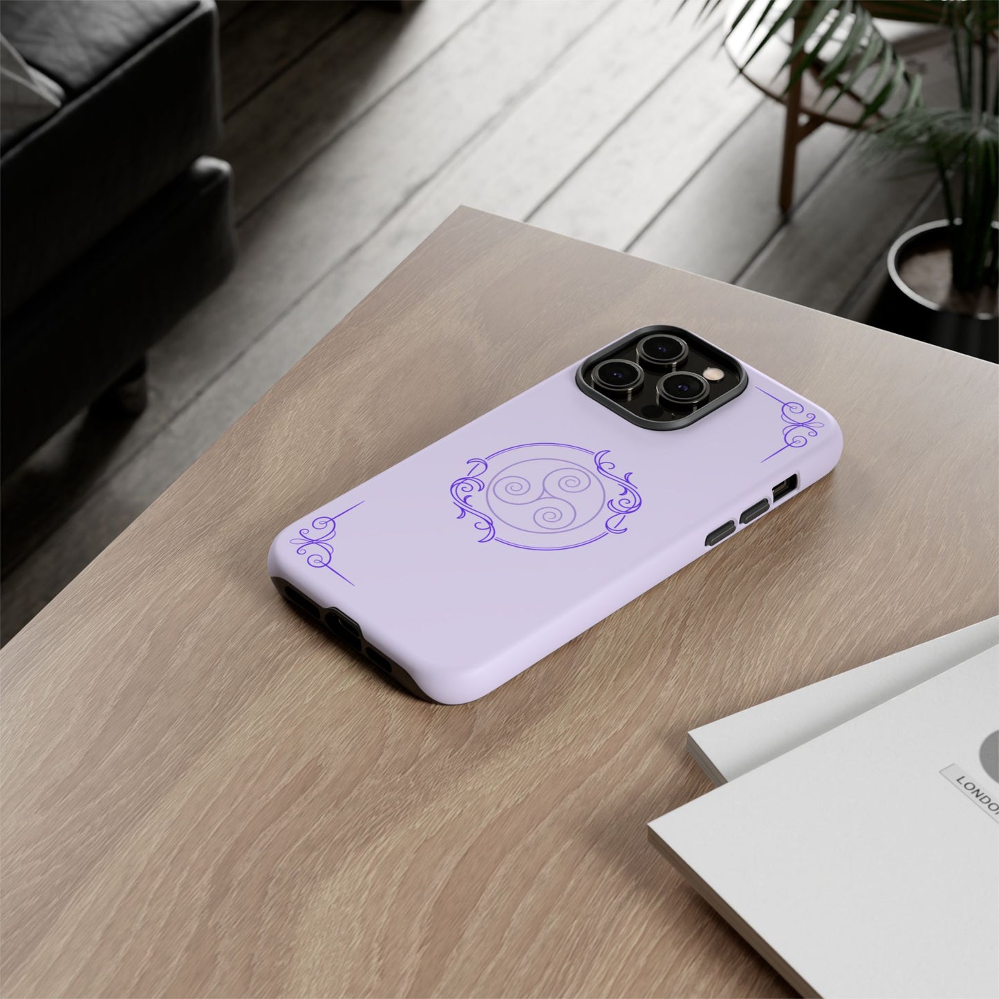 Tough Phone Cases - Purple Elegance for Multiple Models