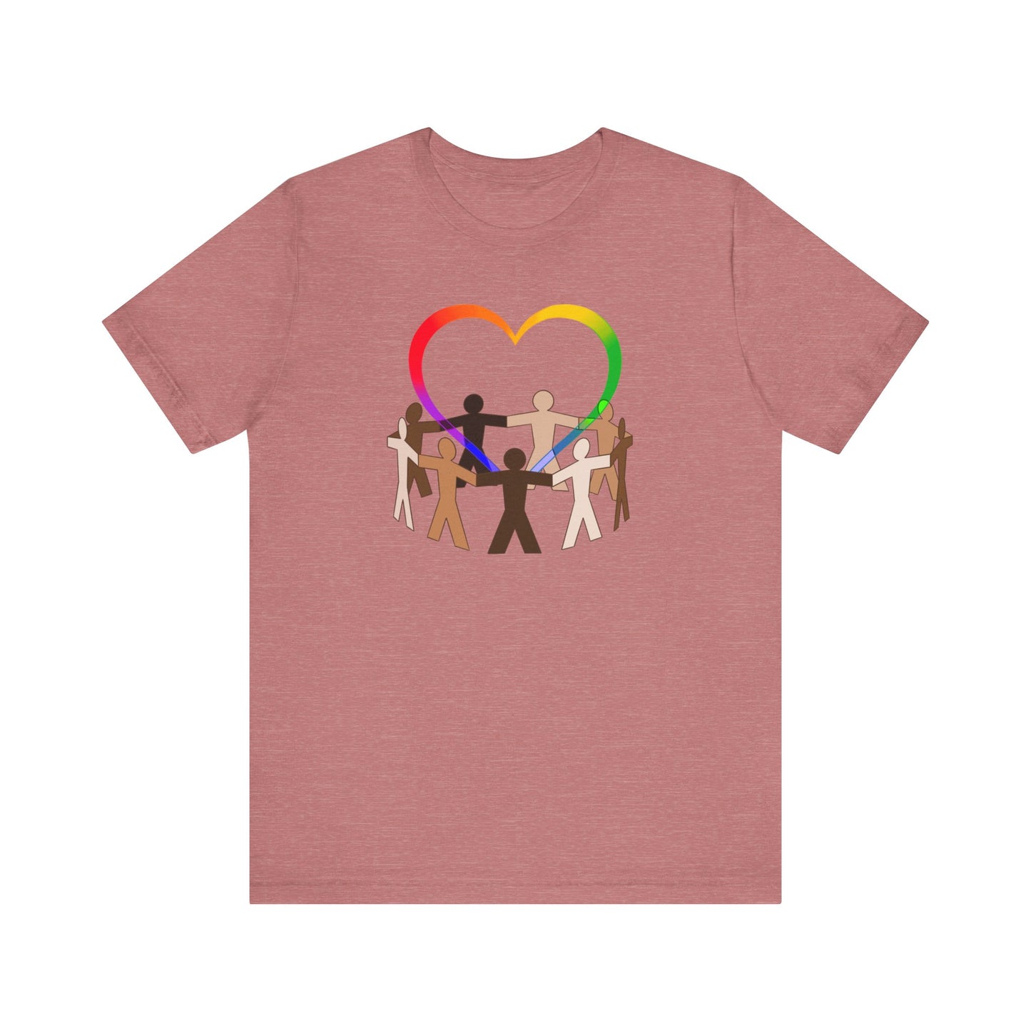 Love Rainbow Heart Premium Unisex T-shirt