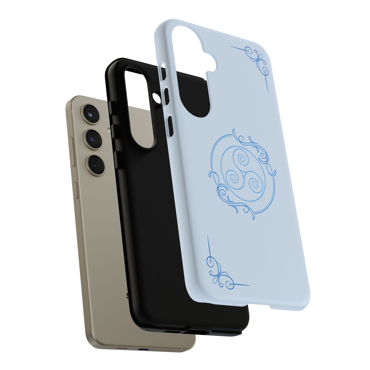 Tough Phone Case - Teal Elegance (Check for brand/model)