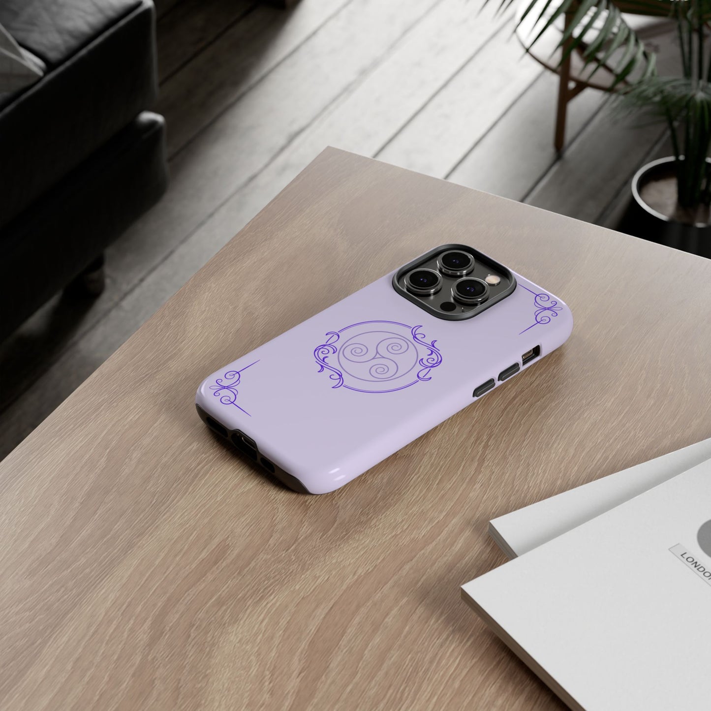 Tough Phone Cases - Purple Elegance for Multiple Models