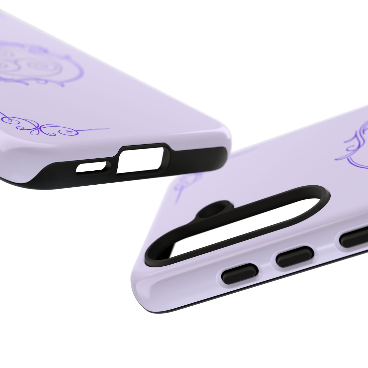 Tough Phone Cases - Purple Elegance for Multiple Models