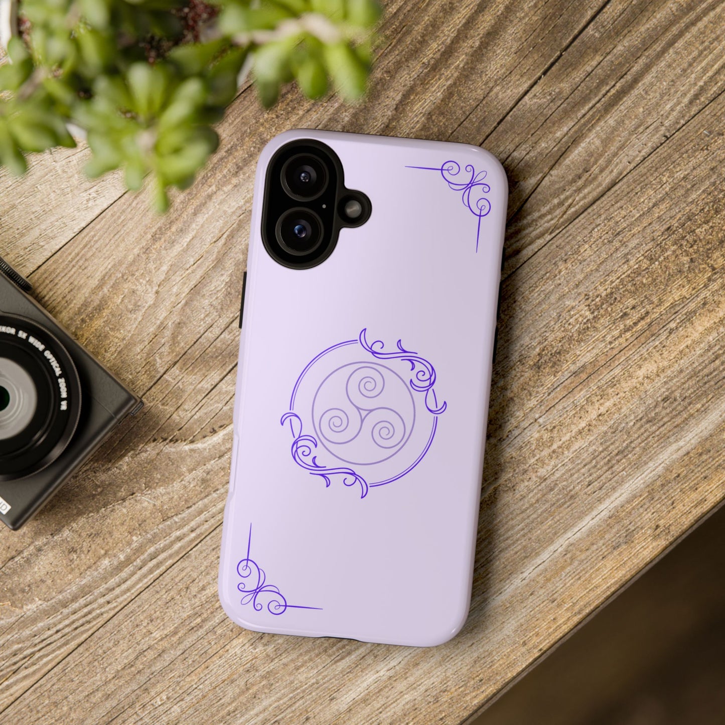 Tough Phone Cases - Purple Elegance for Multiple Models