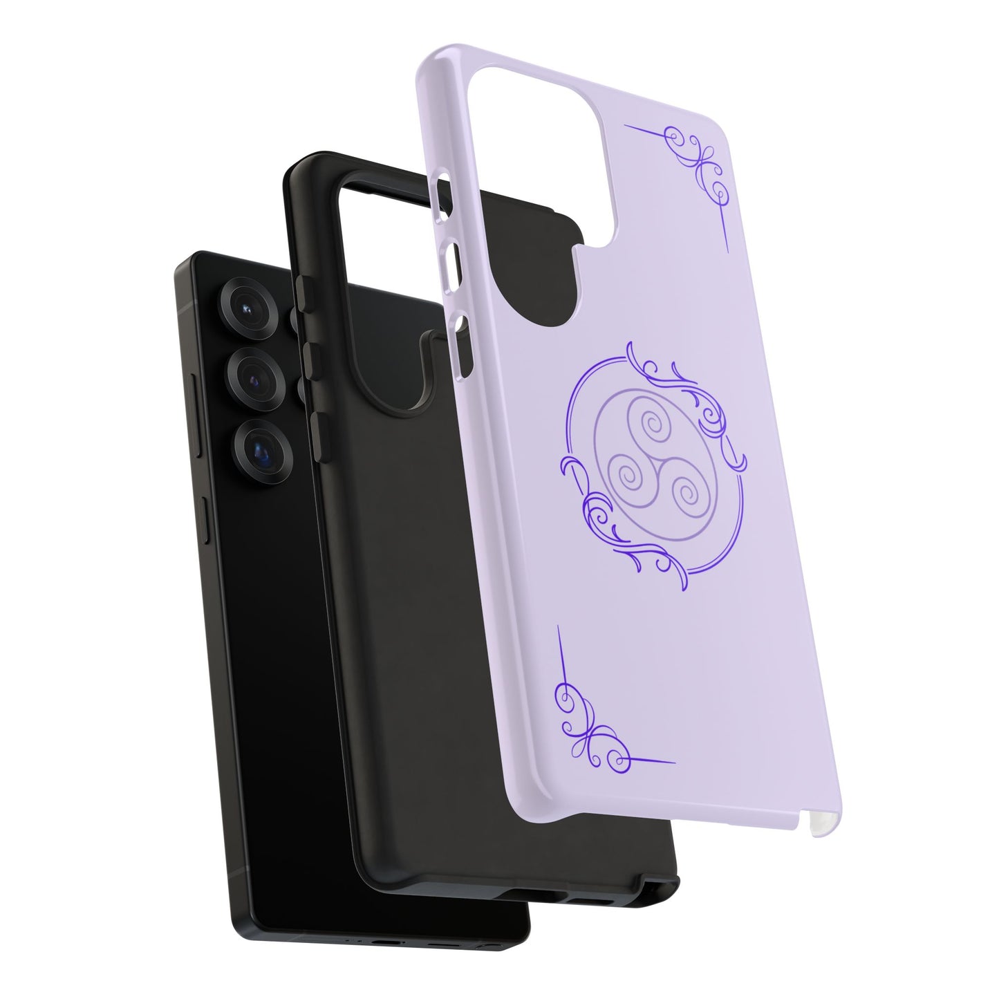 Tough Phone Cases - Purple Elegance for Multiple Models