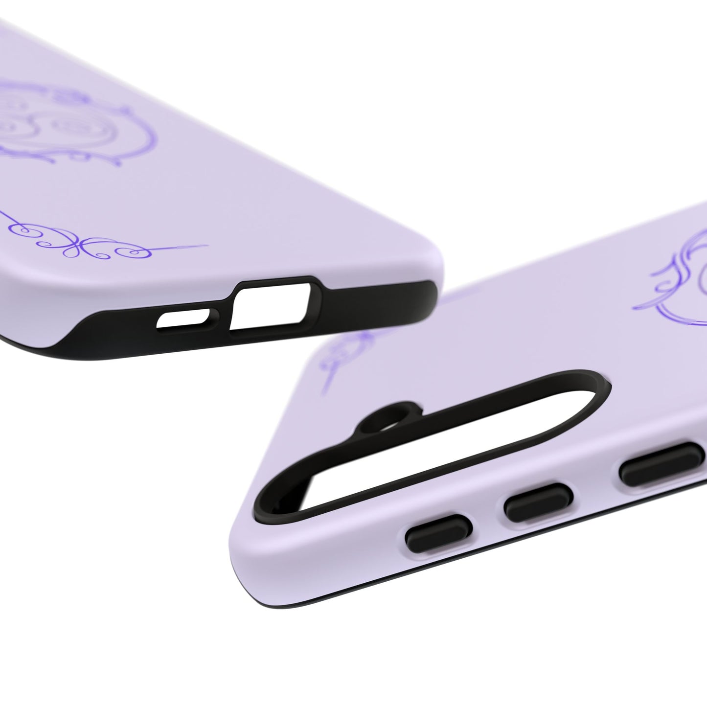 Tough Phone Cases - Purple Elegance for Multiple Models