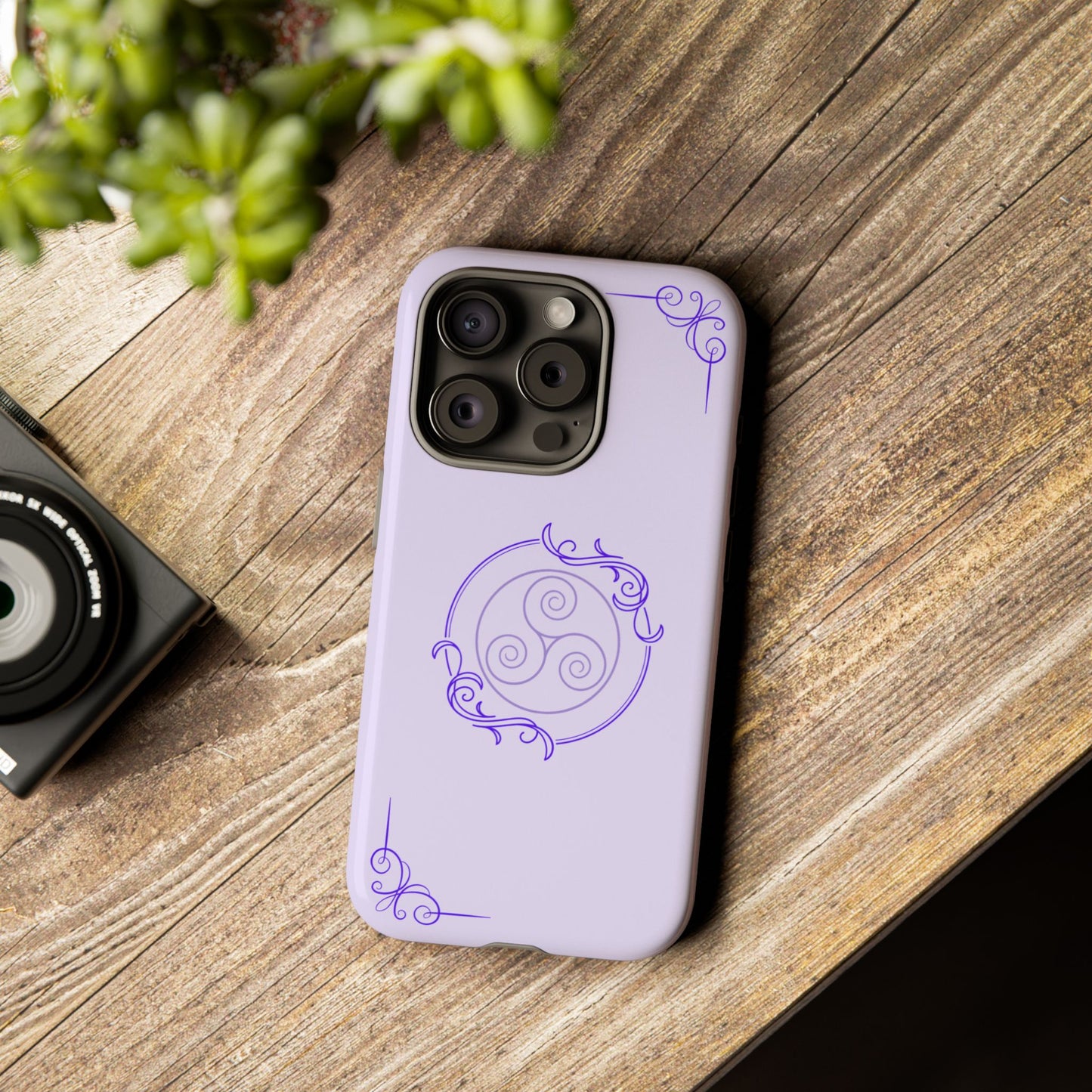 Tough Phone Cases - Purple Elegance for Multiple Models