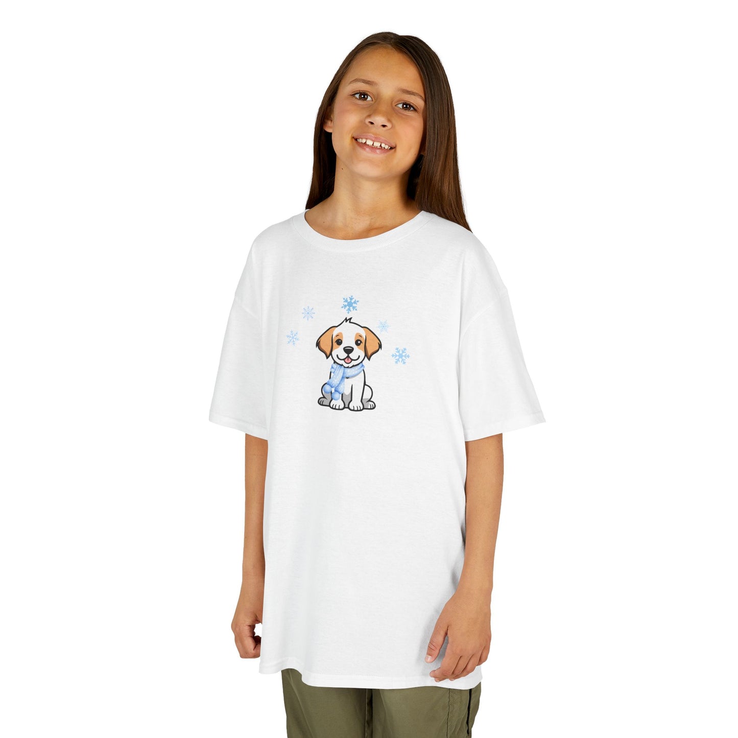 Kids Puppy Scarf T-shirt