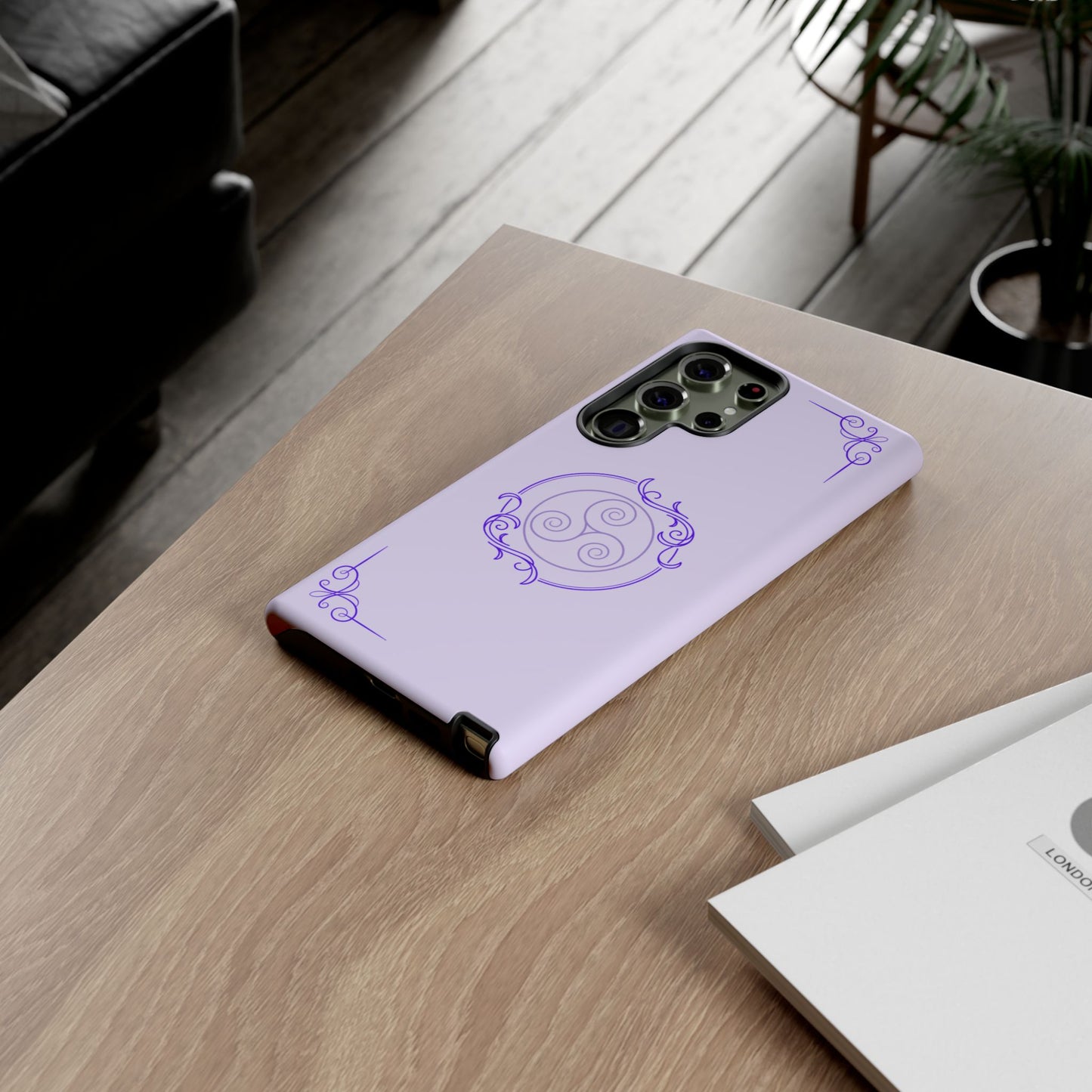 Tough Phone Cases - Purple Elegance for Multiple Models