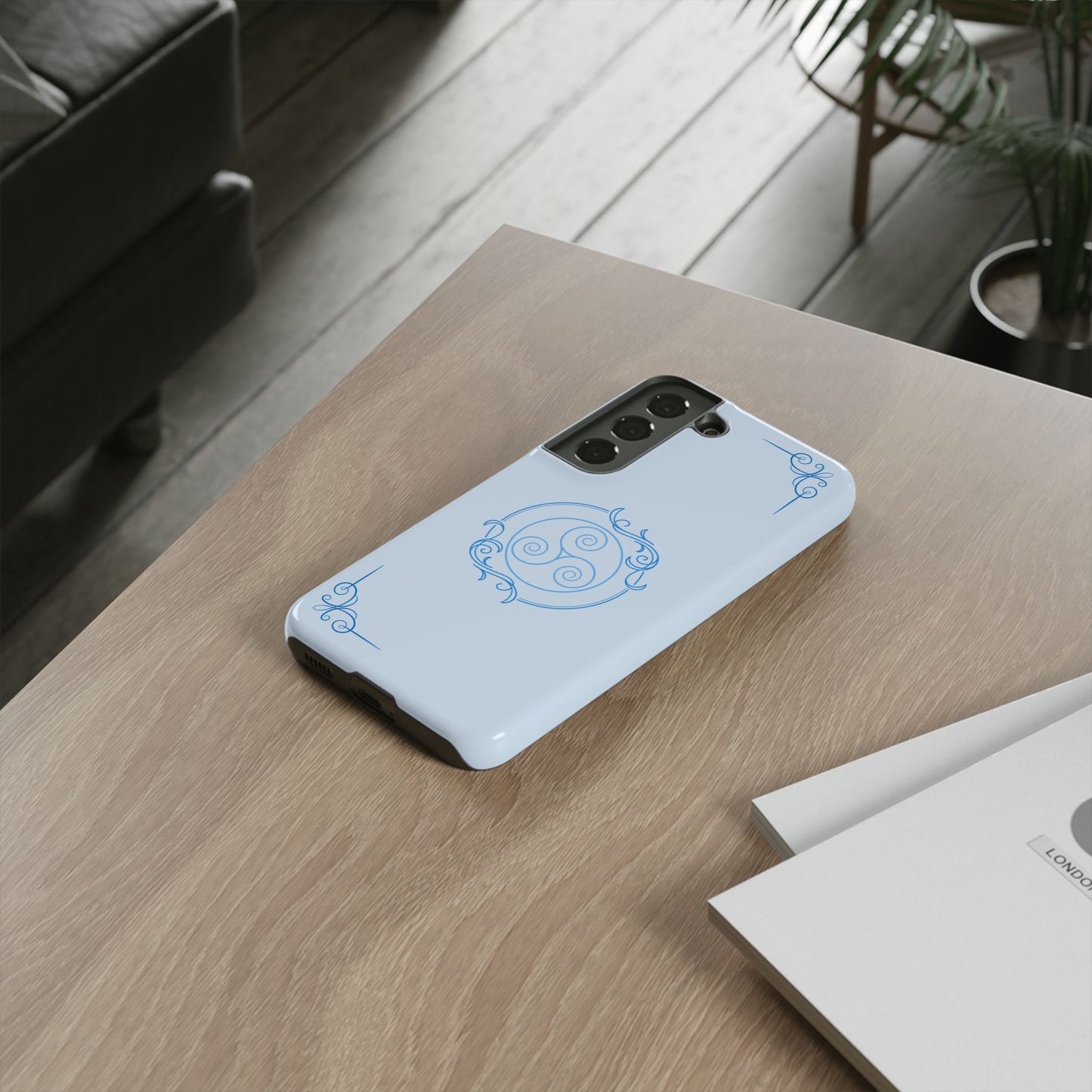 Tough Phone Case - Teal Elegance (Check for brand/model)