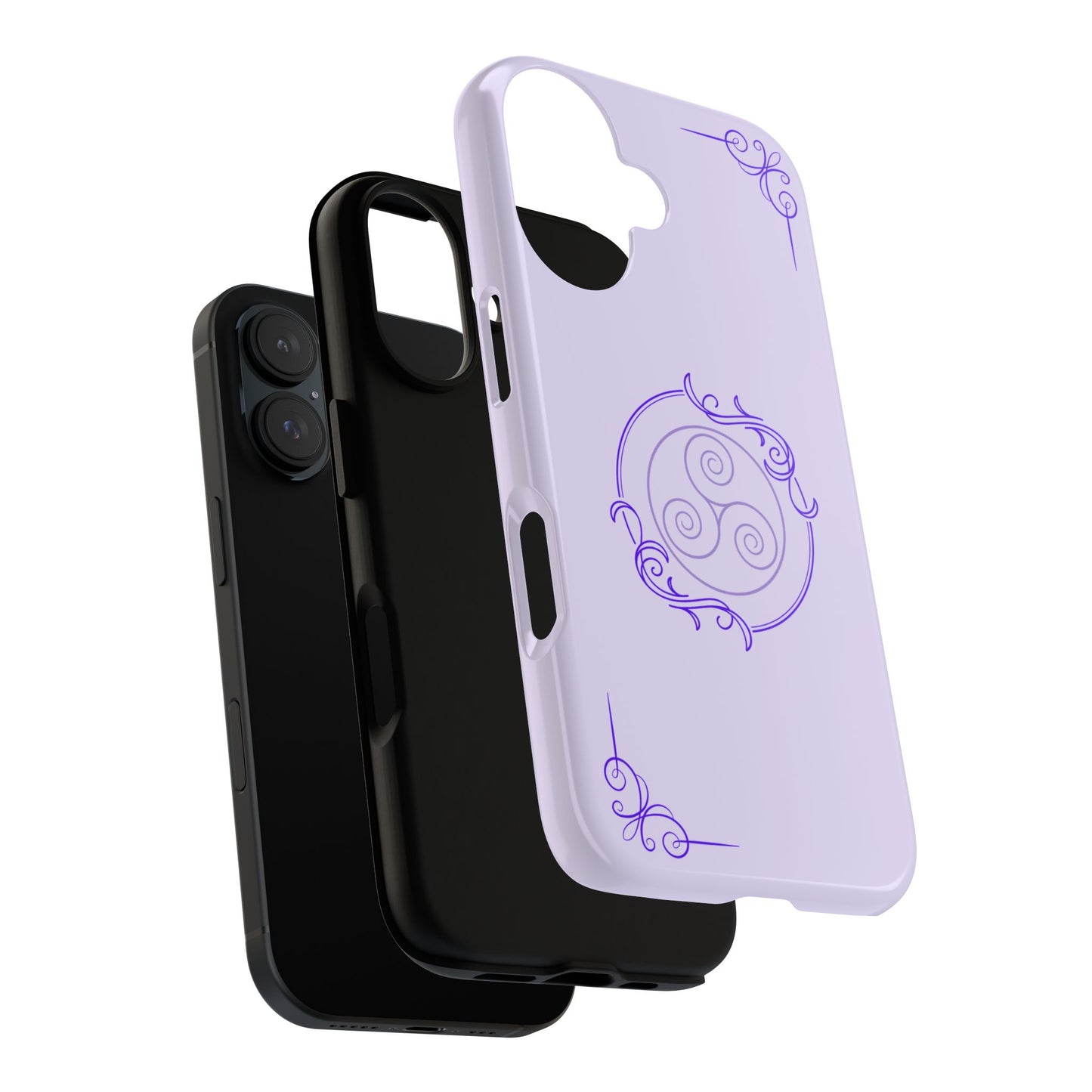 Tough Phone Cases - Purple Elegance for Multiple Models