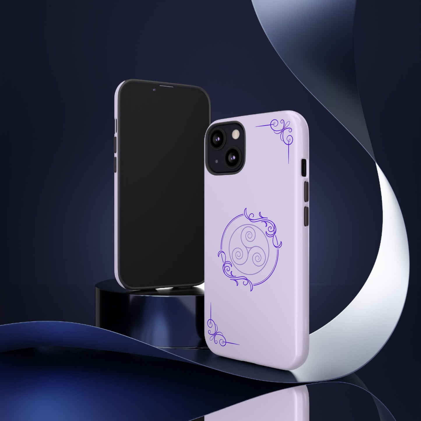 Tough Phone Cases - Purple Elegance for Multiple Models