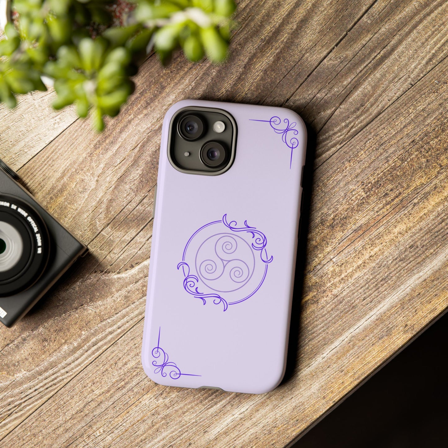 Tough Phone Cases - Purple Elegance for Multiple Models