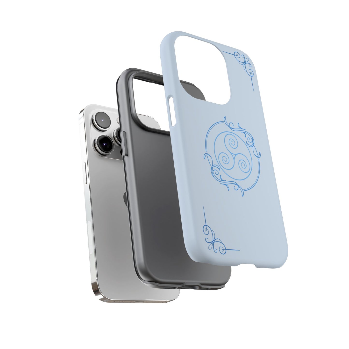 Tough Phone Case - Teal Elegance (Check for brand/model)
