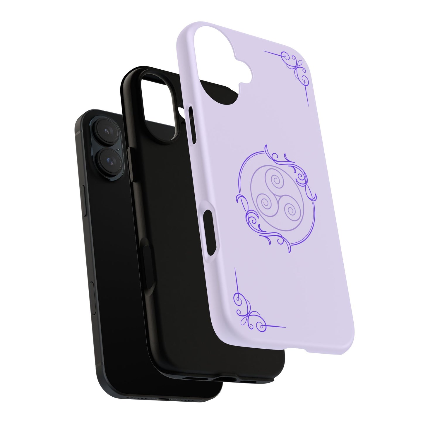 Tough Phone Cases - Purple Elegance for Multiple Models