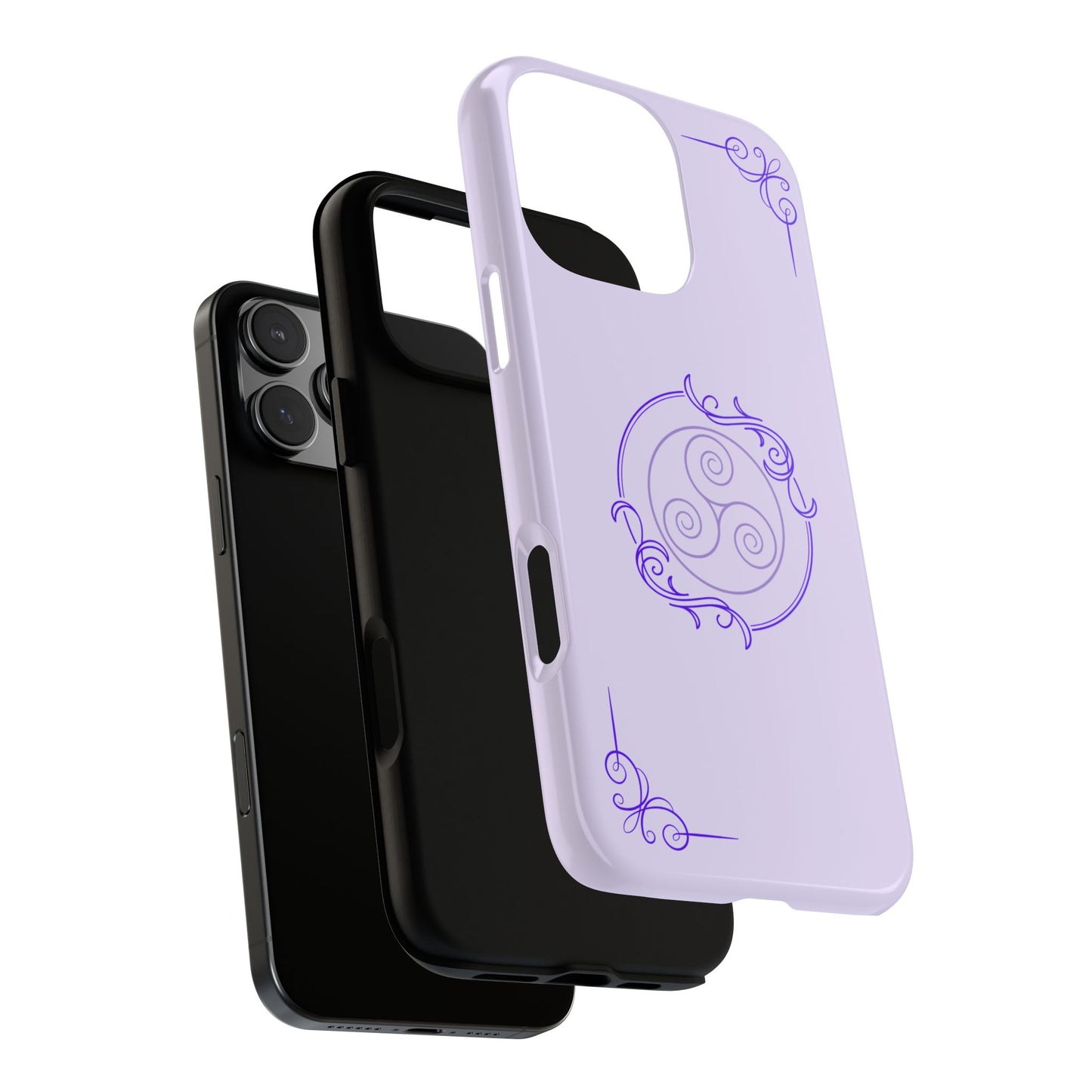 Tough Phone Cases - Purple Elegance for Multiple Models