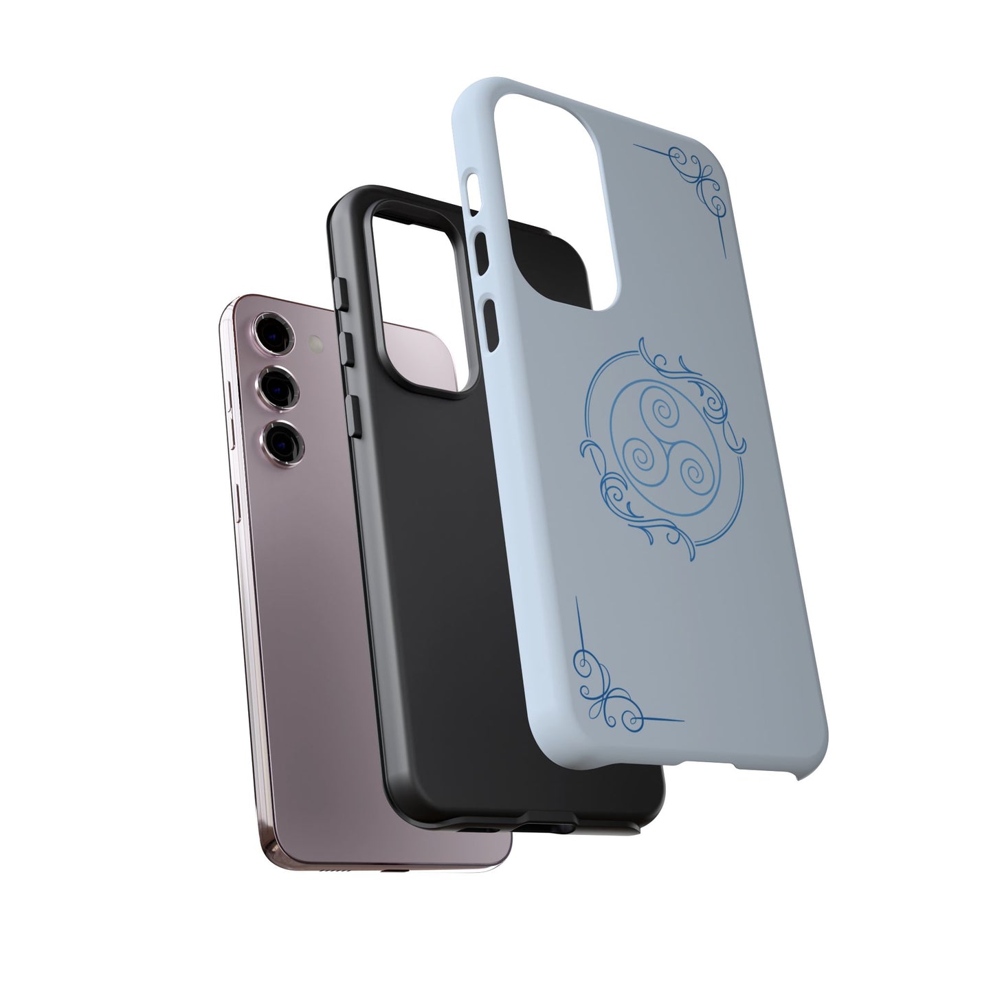 Tough Phone Case - Teal Elegance (Check for brand/model)