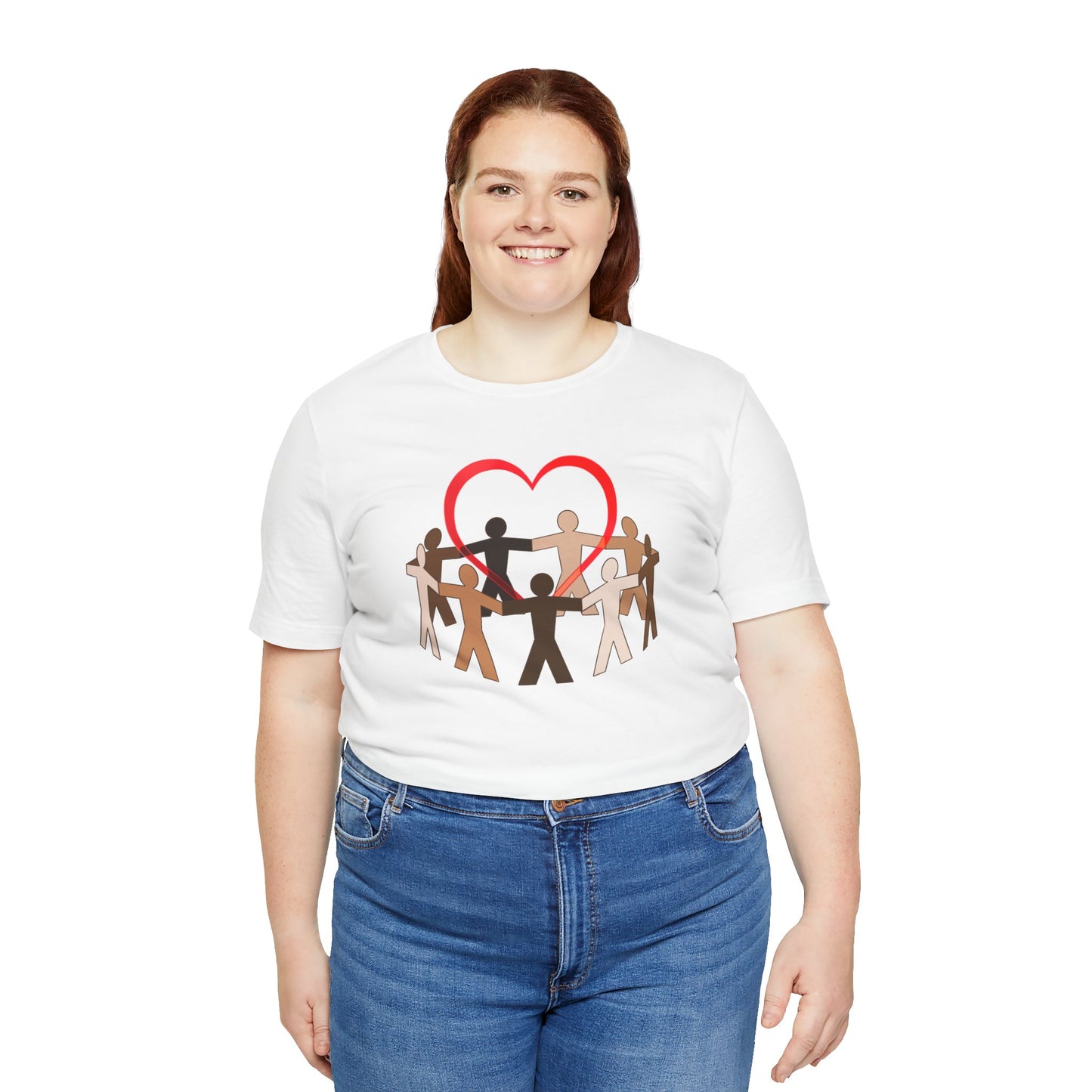 Love Red Heart Premium Unisex T-shirt
