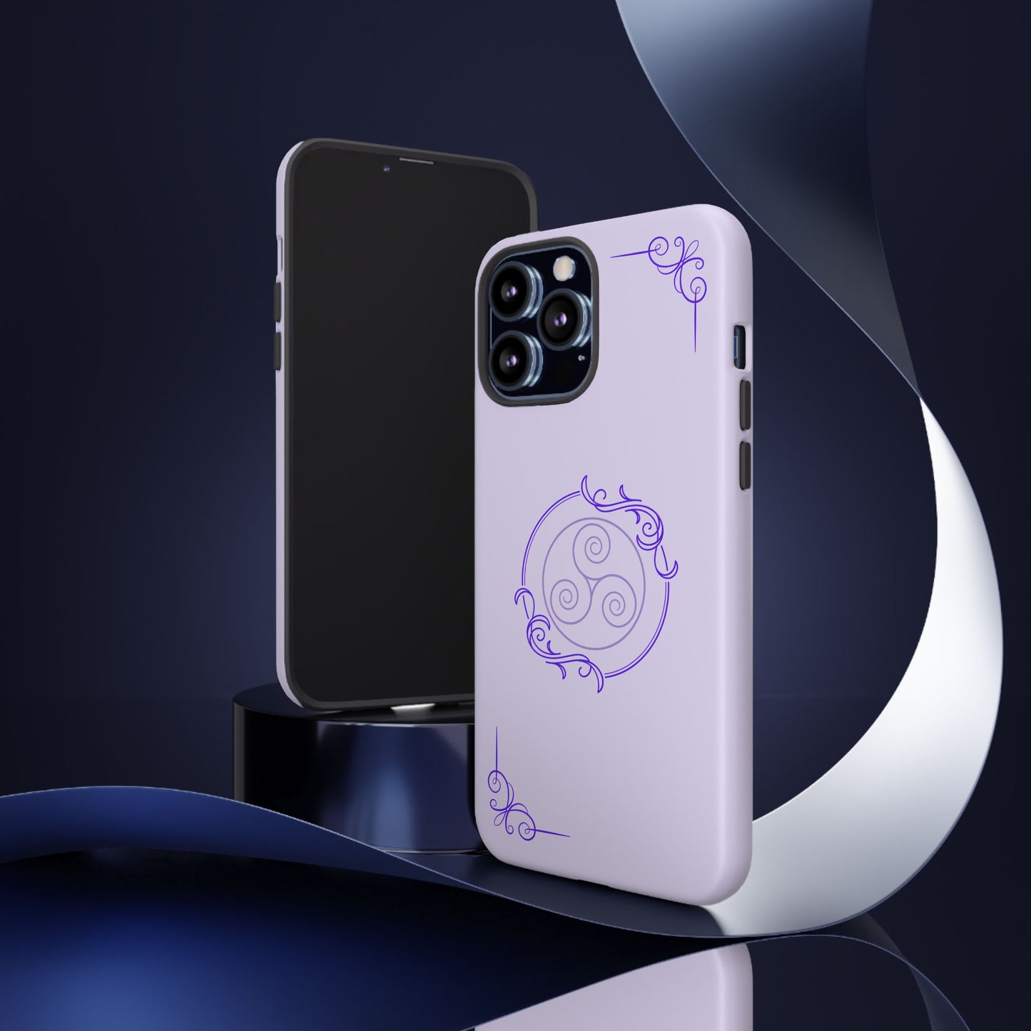 Tough Phone Cases - Purple Elegance for Multiple Models