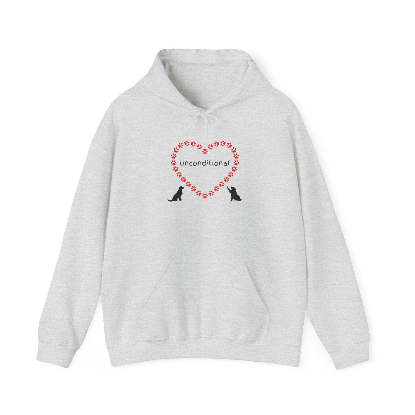 Unconditional Love Paw Print Unisex Hoodie