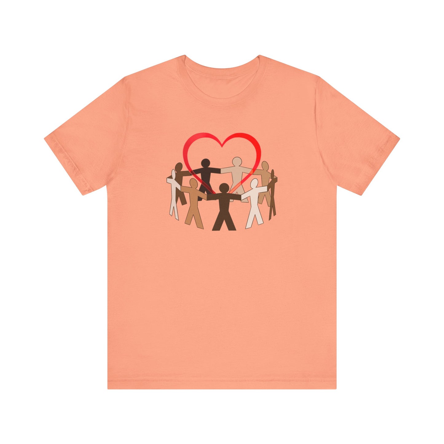Love Red Heart Premium Unisex T-shirt