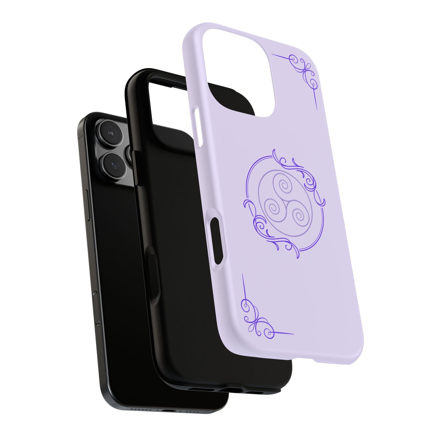 Tough Phone Cases - Purple Elegance for Multiple Models