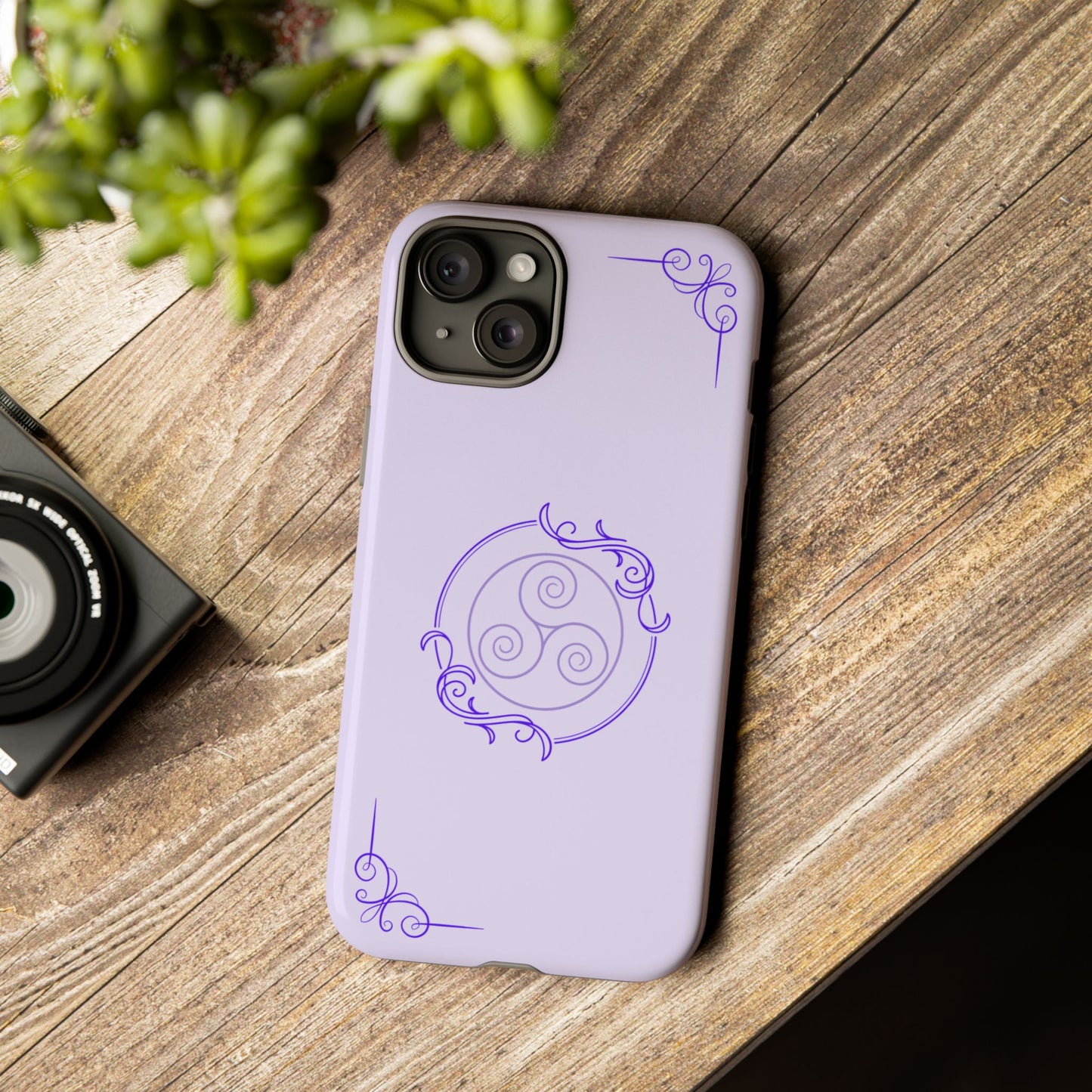 Tough Phone Cases - Purple Elegance for Multiple Models