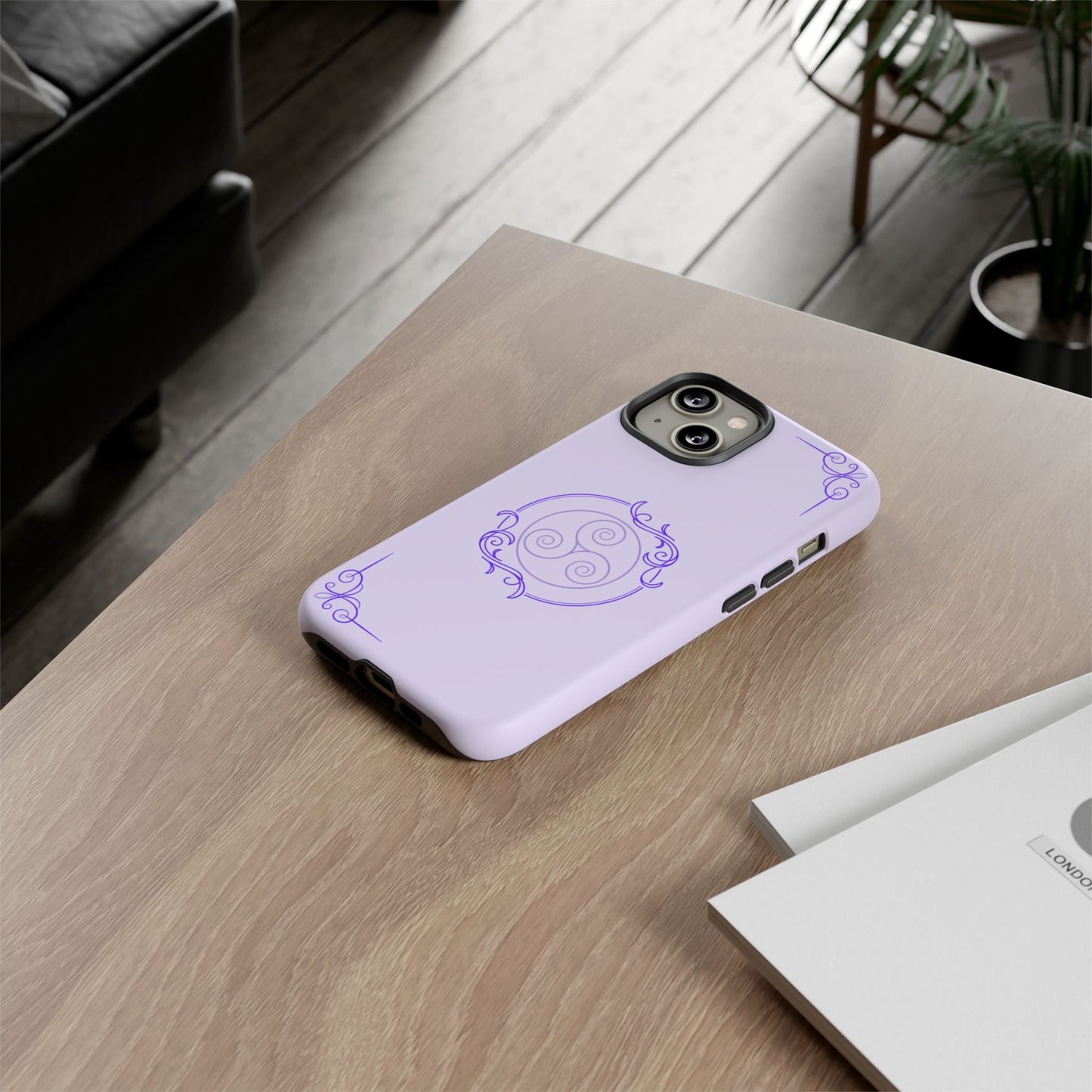 Tough Phone Cases - Purple Elegance for Multiple Models