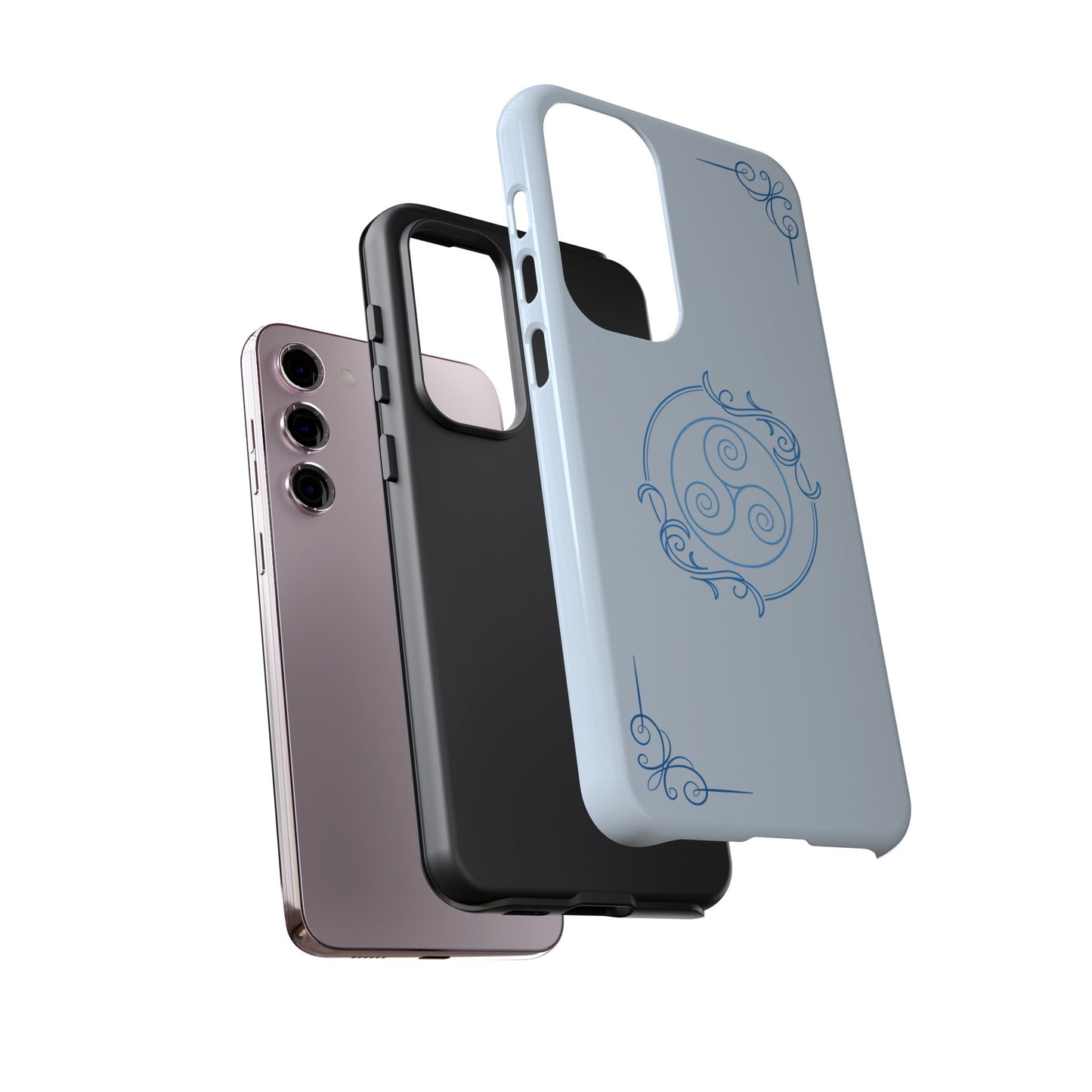 Tough Phone Case - Teal Elegance (Check for brand/model)