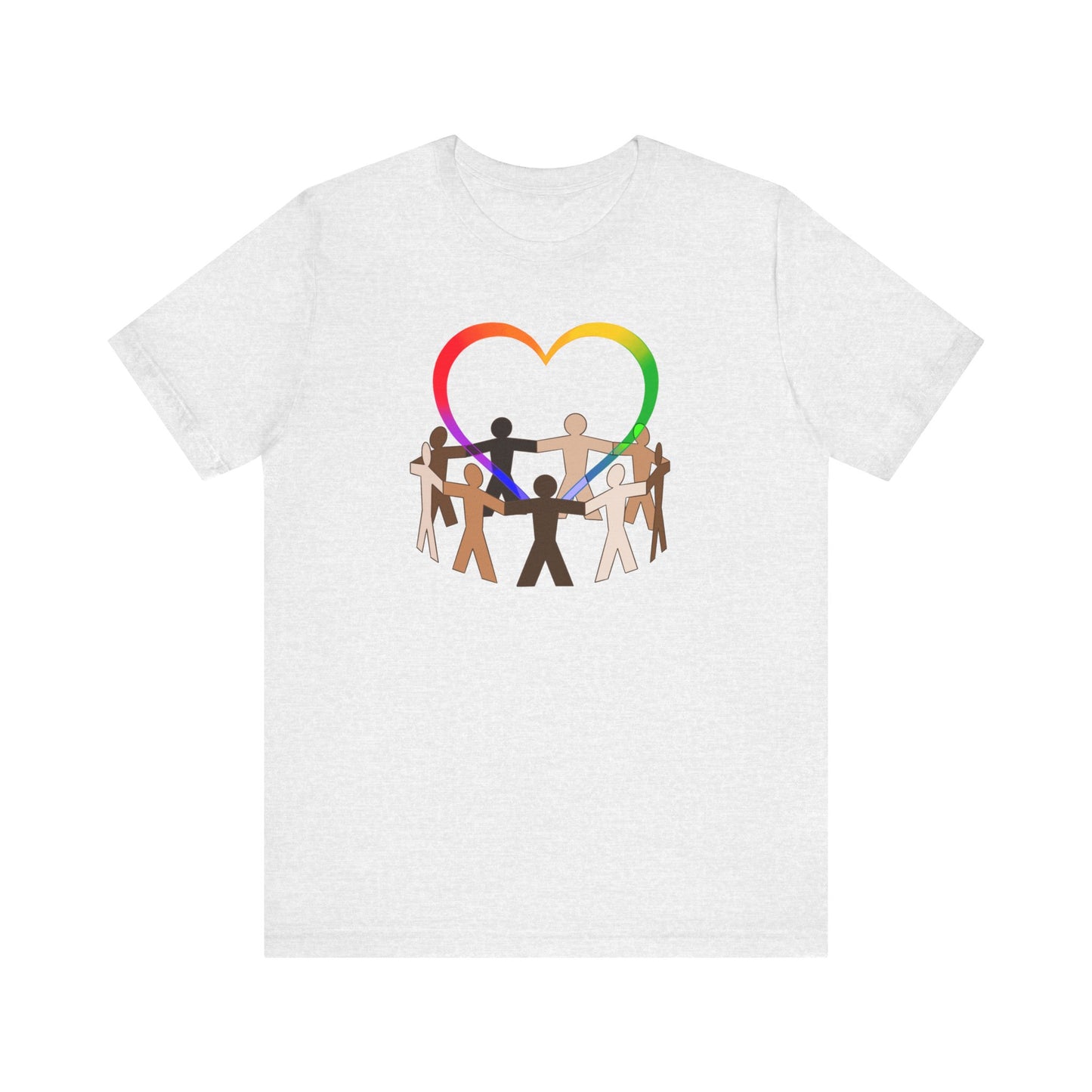 Love Rainbow Heart Premium Unisex T-shirt
