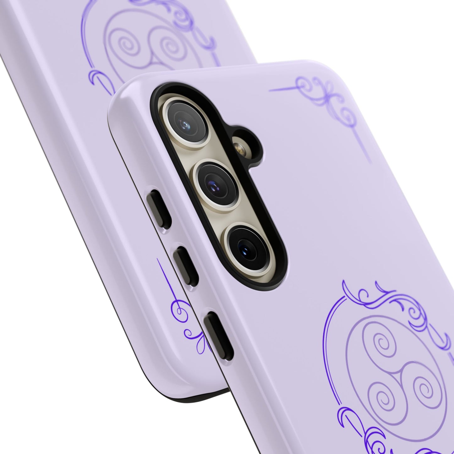 Tough Phone Cases - Purple Elegance for Multiple Models