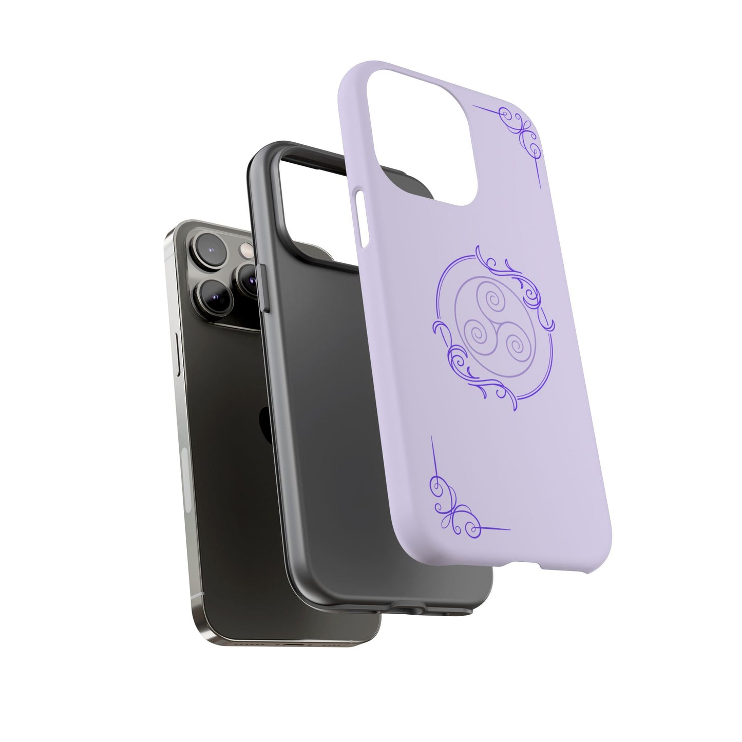 Tough Phone Cases - Purple Elegance for Multiple Models