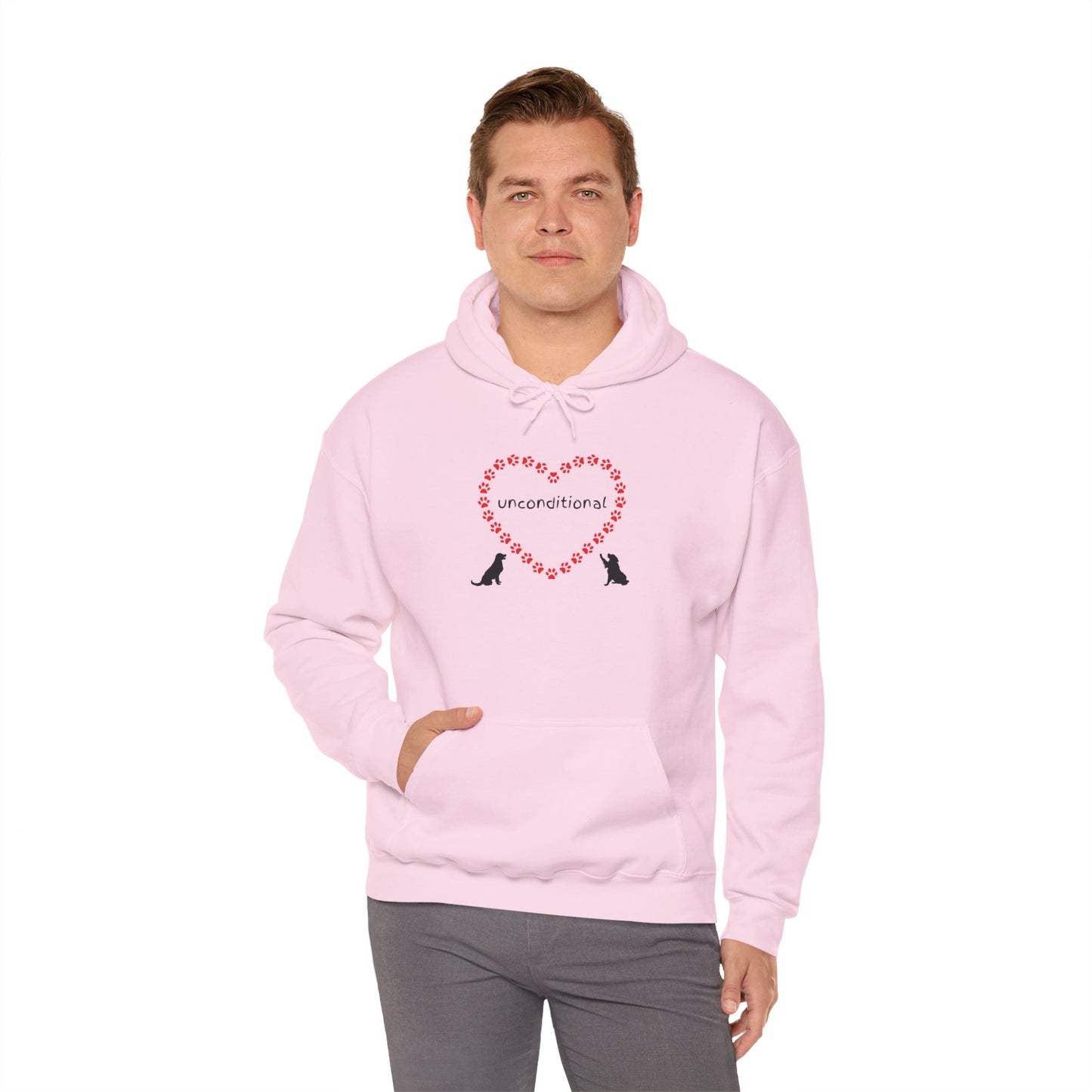 Unconditional Love Paw Print Unisex Hoodie