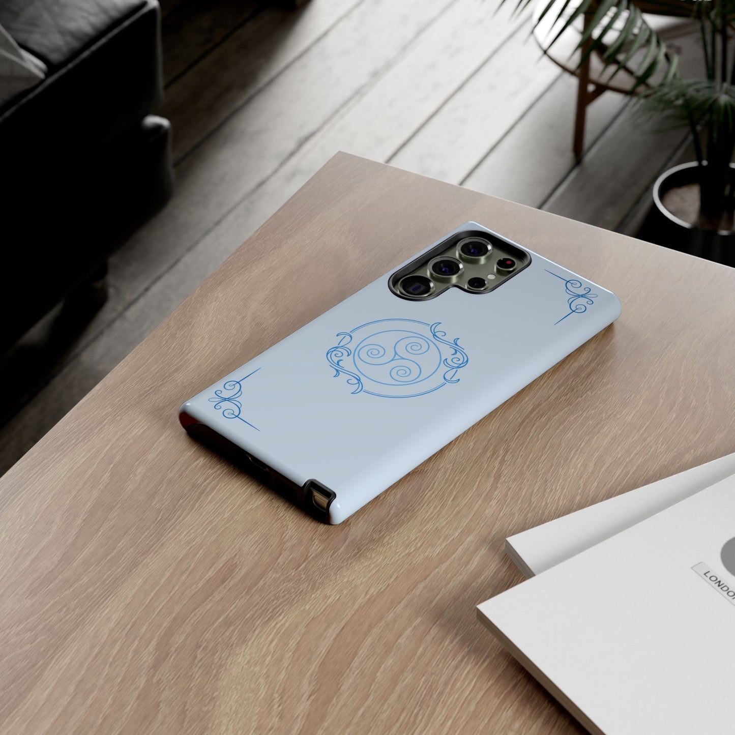 Tough Phone Case - Teal Elegance (Check for brand/model)