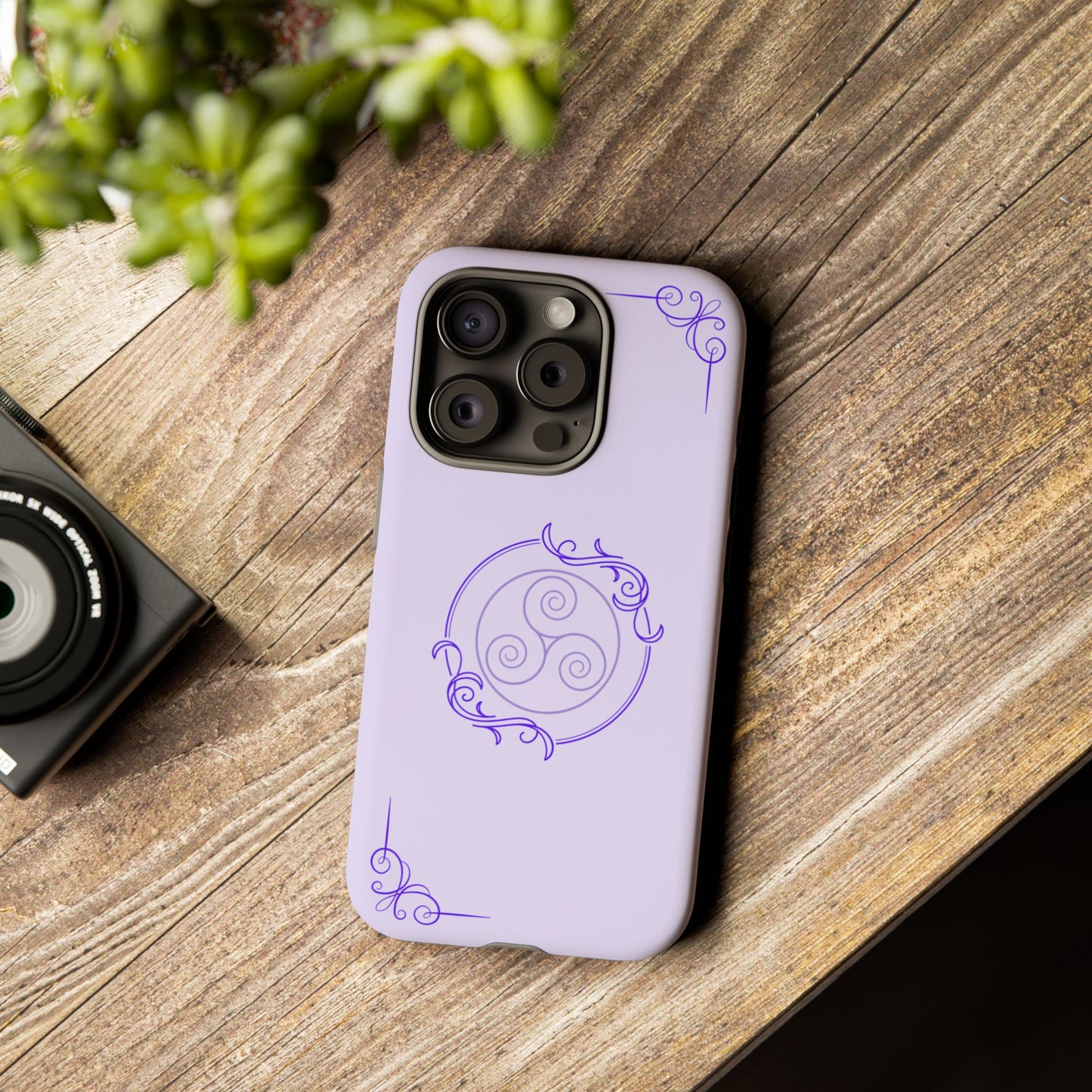 Tough Phone Cases - Purple Elegance for Multiple Models