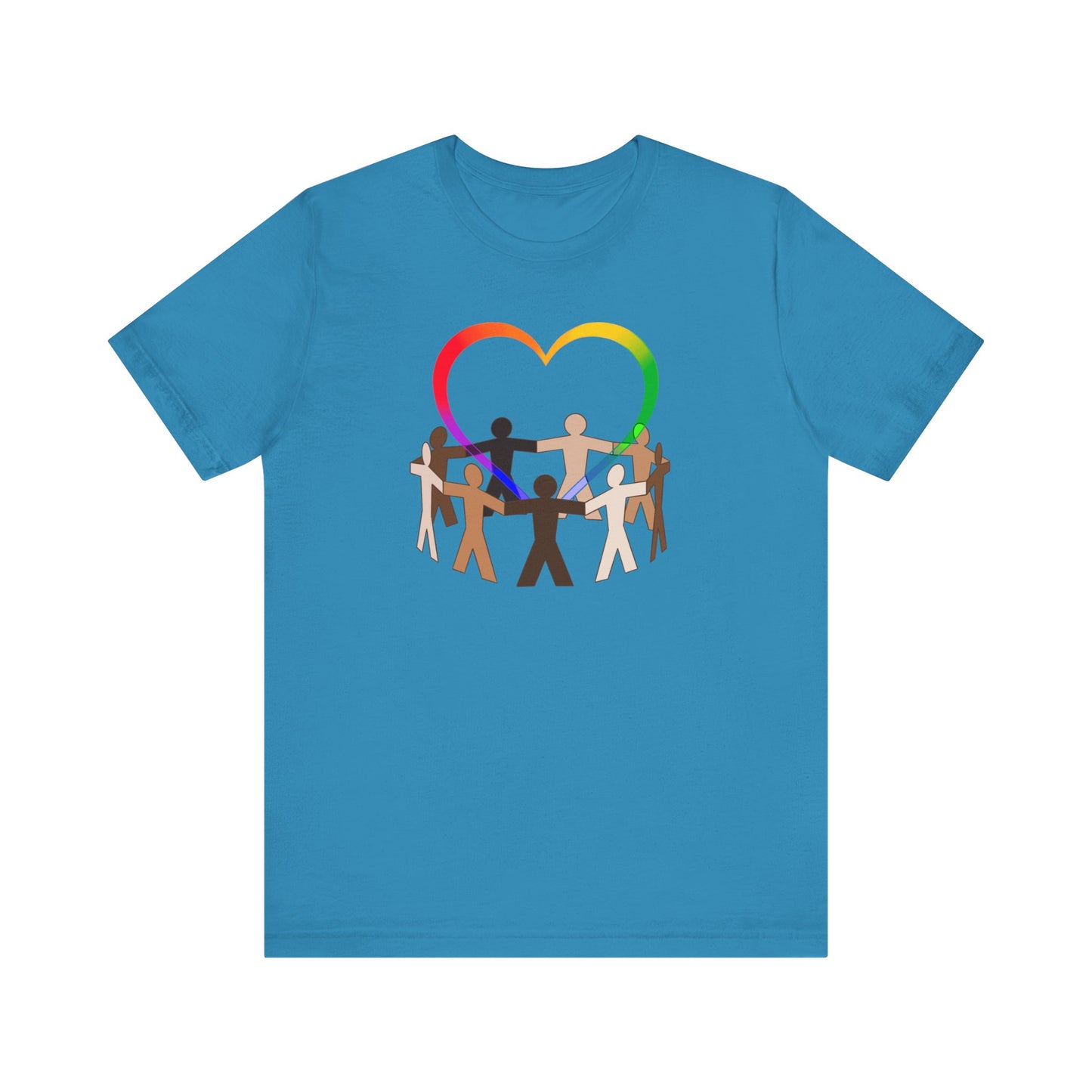 Love Rainbow Heart Premium Unisex T-shirt
