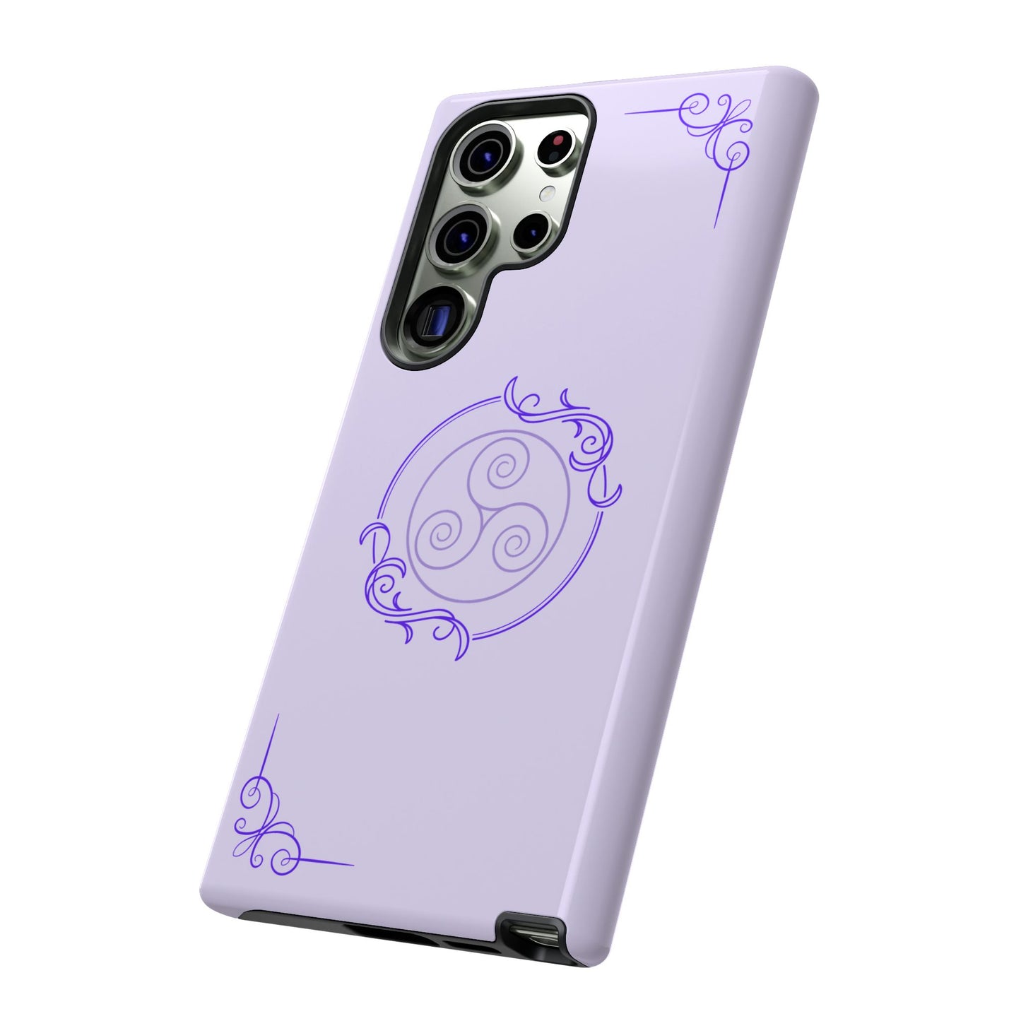 Tough Phone Cases - Purple Elegance for Multiple Models