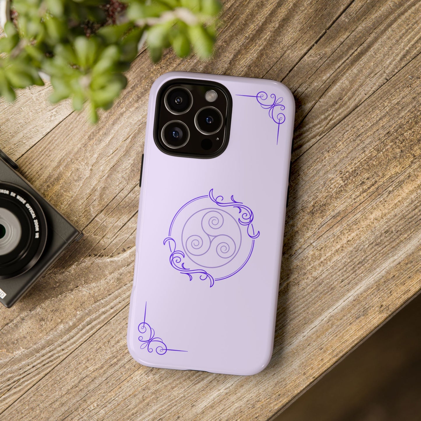 Tough Phone Cases - Purple Elegance for Multiple Models