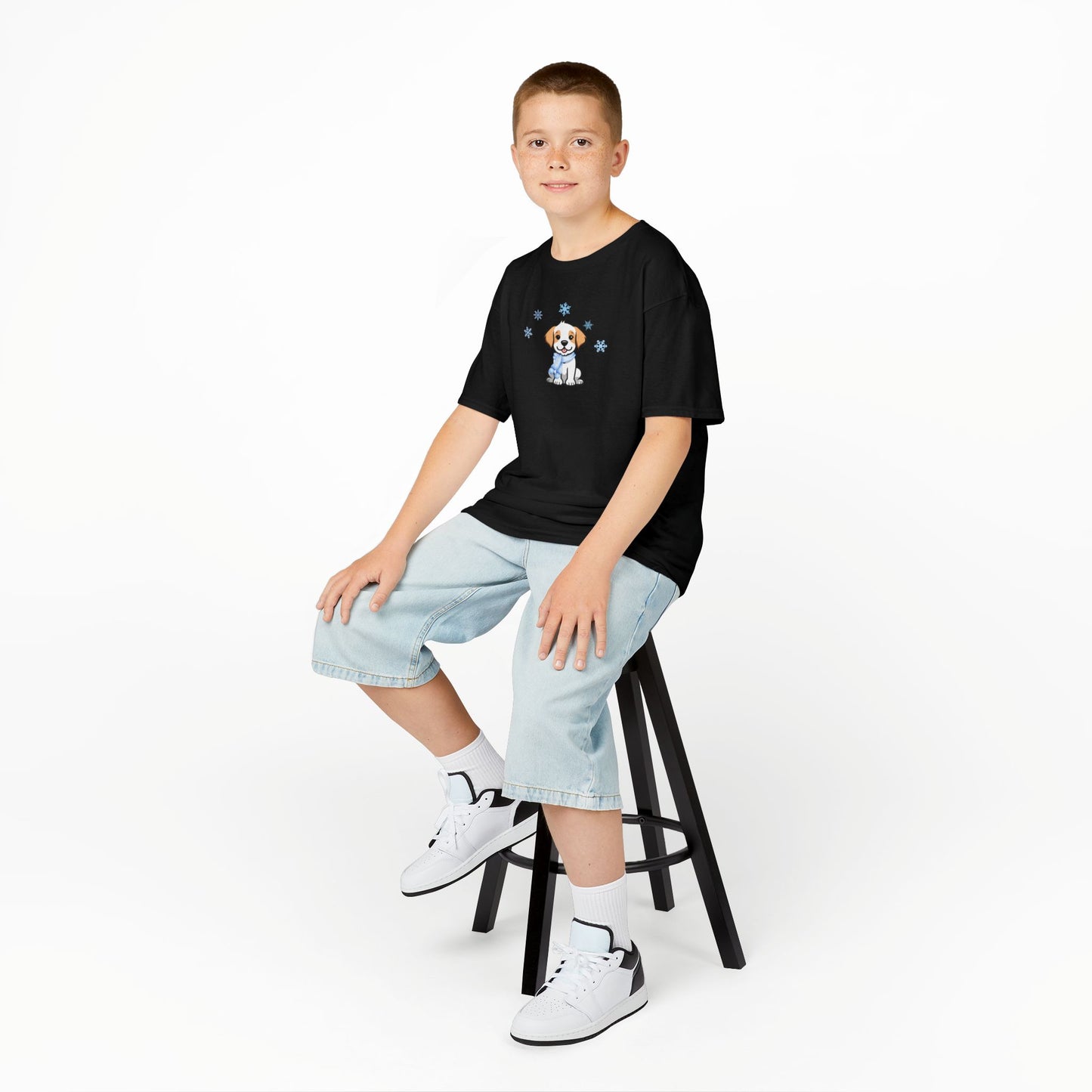 Kids Puppy Scarf T-shirt
