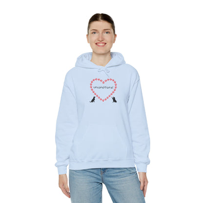 Unconditional Love Paw Print Unisex Hoodie