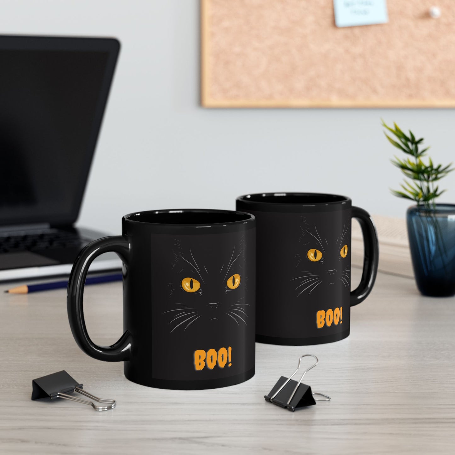 Mug - Halloween BOO Cat  (11 oz)