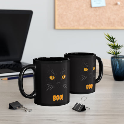 Mug - Halloween BOO Cat  (11 oz)