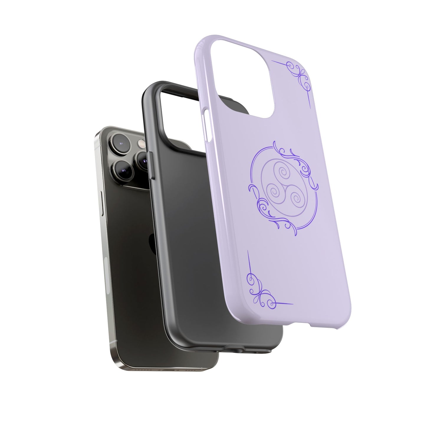 Tough Phone Cases - Purple Elegance for Multiple Models