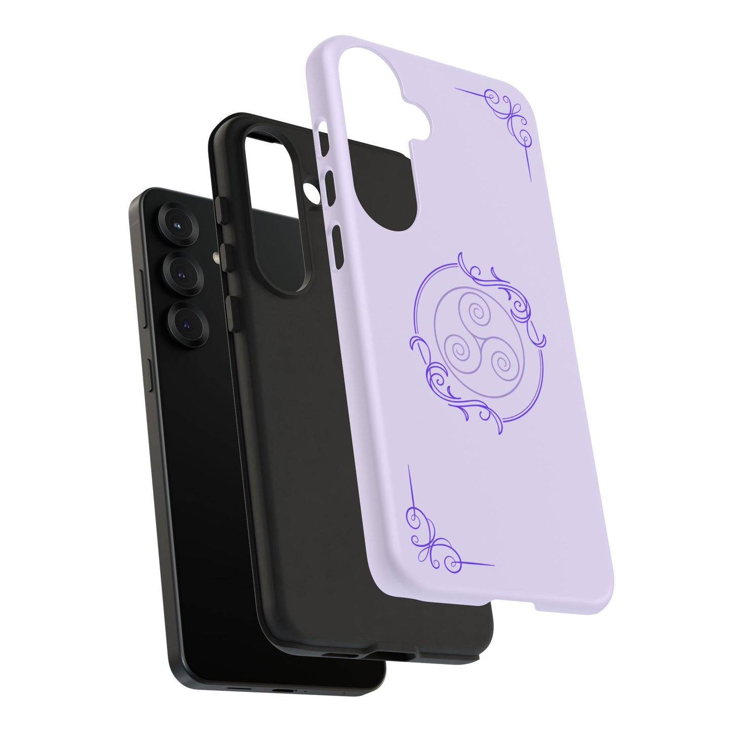 Tough Phone Cases - Purple Elegance for Multiple Models
