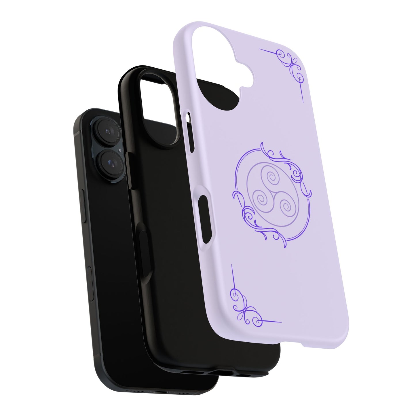 Tough Phone Cases - Purple Elegance for Multiple Models