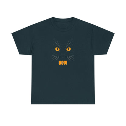 Adult Halloween BOO Cat Unisex T-shirt
